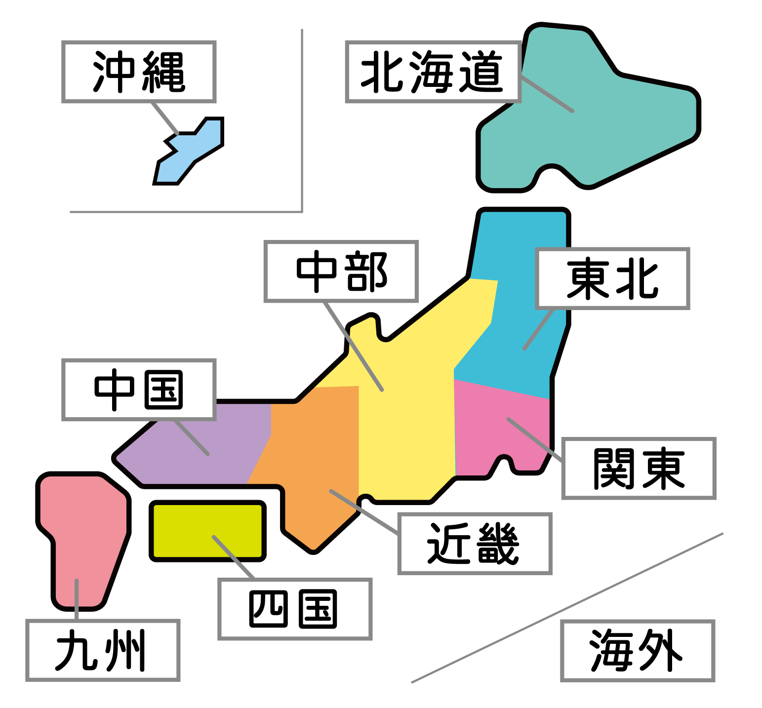 日本地図